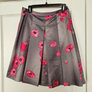 Kristin Davis Poppy Satin Pleated Skirt 6